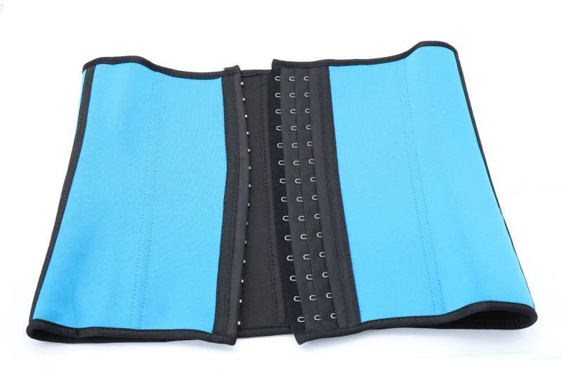 Latex Waist Trainer Velcro Fitness Belt Ab Slimming Zipper Neoprene